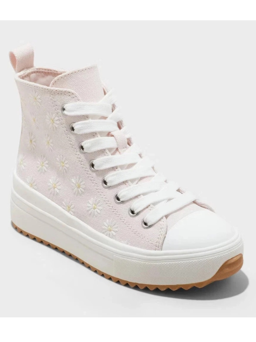 •ART CLASS• “Blakely” High Top Zip/Lace-Up Sneakers Shoes (Blush Daisy) >> NIB